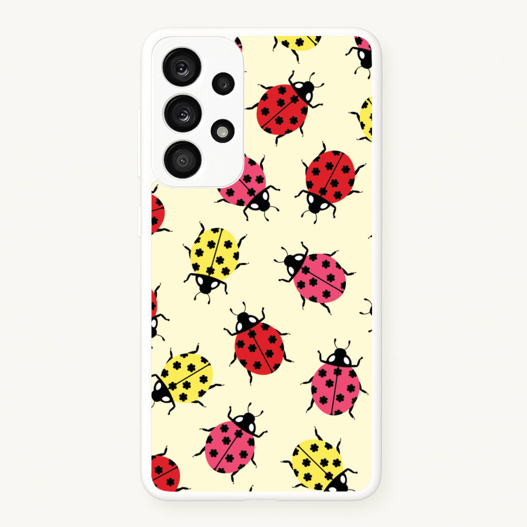 Ladybugs With Flower Spots Pattern  - Patterns Phone Case for Galaxy A33
