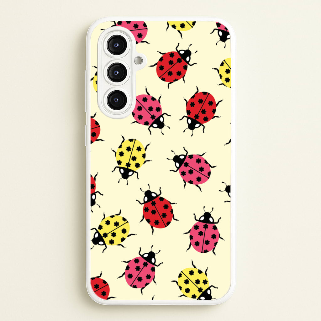Ladybugs With Flower Spots Pattern  - Patterns Phone Case for Galaxy A16