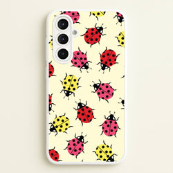 Ladybugs With Flower Spots Pattern  - Patterns Phone Case for Galaxy A16