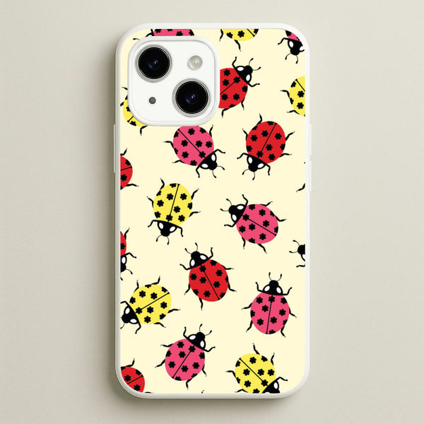 Ladybugs With Flower Spots Pattern  - Patterns Phone Case for iPhone 14 Plus