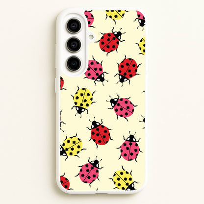 Ladybugs With Flower Spots Pattern  - Patterns Phone Case for Galaxy A56
