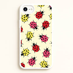 Ladybugs With Flower Spots Pattern  - Patterns Phone Case for iPhone 6 Plus / 7 Plus / 8 Plus