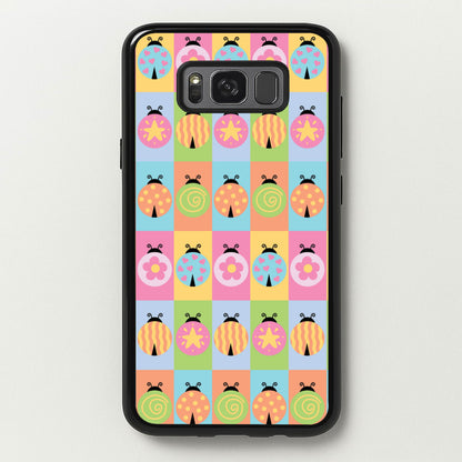 Cartoon Ladybugs Colourful Pattern  - Patterns Phone Case for Galaxy S8