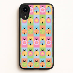 Cartoon Ladybugs Colourful Pattern  - Patterns Phone Case for iPhone XR