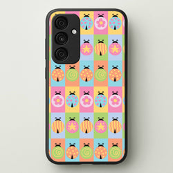 Cartoon Ladybugs Colourful Pattern  - Patterns Phone Case for Galaxy A55