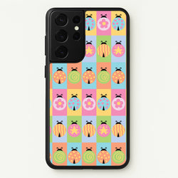Cartoon Ladybugs Colourful Pattern  - Patterns Phone Case for Galaxy S21 Ultra