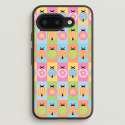 Cartoon Ladybugs Colourful Pattern  - Patterns Phone Case for Google Pixel 9a