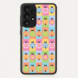 Cartoon Ladybugs Colourful Pattern  - Patterns Phone Case for Galaxy A53