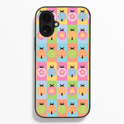 Cartoon Ladybugs Colourful Pattern  - Patterns Phone Case for iPhone 16 Plus