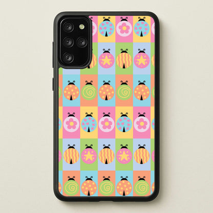 Cartoon Ladybugs Colourful Pattern  - Patterns Phone Case for Galaxy S20 Plus
