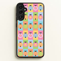 Cartoon Ladybugs Colourful Pattern  - Patterns Phone Case for Galaxy A34