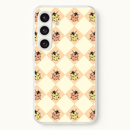 Argyle Ladybugs Pattern  - Patterns Phone Case for Galaxy S25