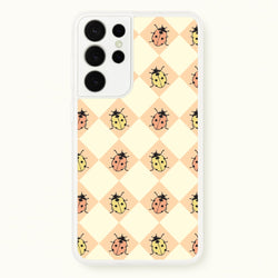 Argyle Ladybugs Pattern  - Patterns Phone Case for Galaxy S21 Ultra
