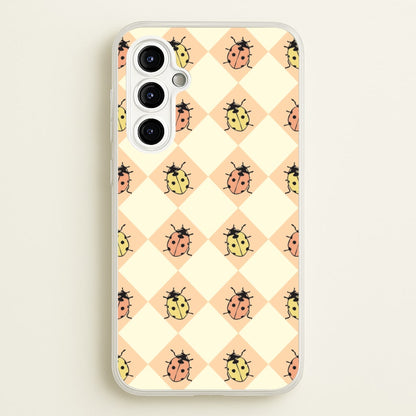 Argyle Ladybugs Pattern  - Patterns Phone Case for Galaxy A54
