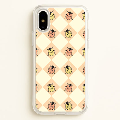 Argyle Ladybugs Pattern  - Patterns Phone Case for iPhone X / XS