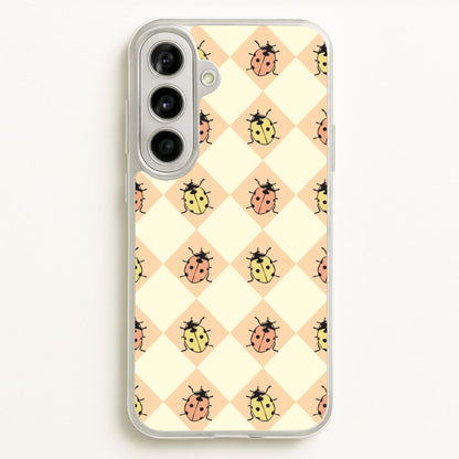 Argyle Ladybugs Pattern  - Patterns Phone Case for Galaxy A56