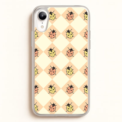 Argyle Ladybugs Pattern  - Patterns Phone Case for iPhone XR