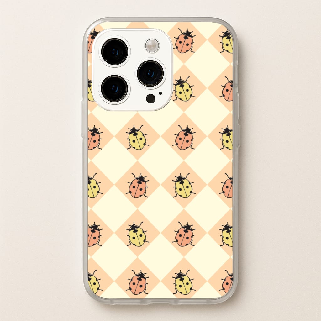 Argyle Ladybugs Pattern  - Patterns Phone Case for iPhone 14 Pro