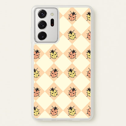 Argyle Ladybugs Pattern  - Patterns Phone Case for Galaxy Note 20 Ultra