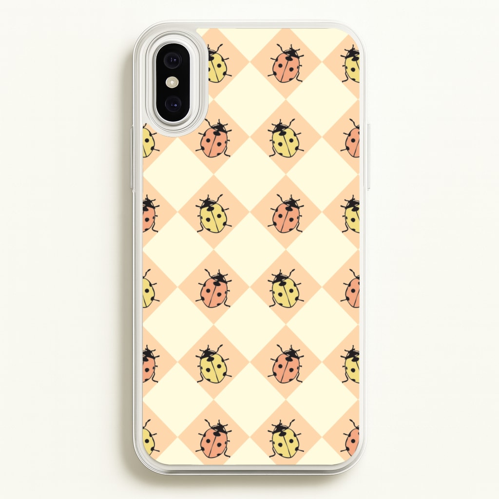 Argyle Ladybugs Pattern  - Patterns Phone Case for iPhone XS Max