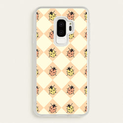 Argyle Ladybugs Pattern  - Patterns Phone Case for Galaxy S9 Plus