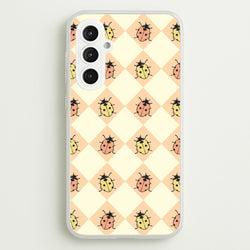 Argyle Ladybugs Pattern  - Patterns Phone Case for Galaxy S23FE