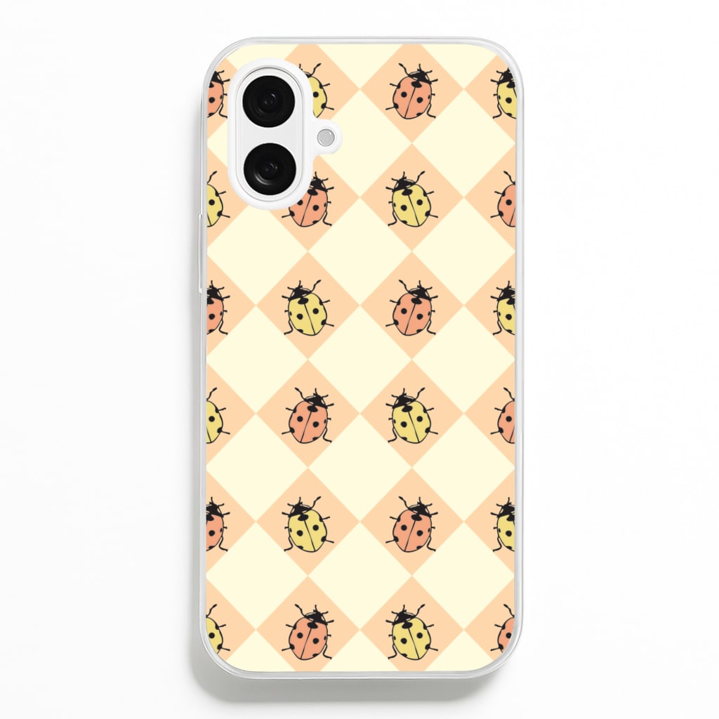 Argyle Ladybugs Pattern  - Patterns Phone Case for iPhone 16 Plus