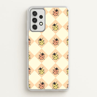 Argyle Ladybugs Pattern  - Patterns Phone Case for Galaxy A52 / A52s