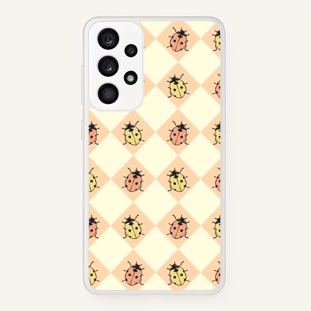 Argyle Ladybugs Pattern  - Patterns Phone Case for Galaxy A33