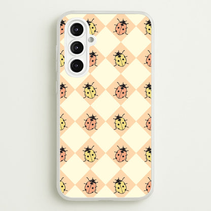 Argyle Ladybugs Pattern  - Patterns Phone Case for Galaxy A16