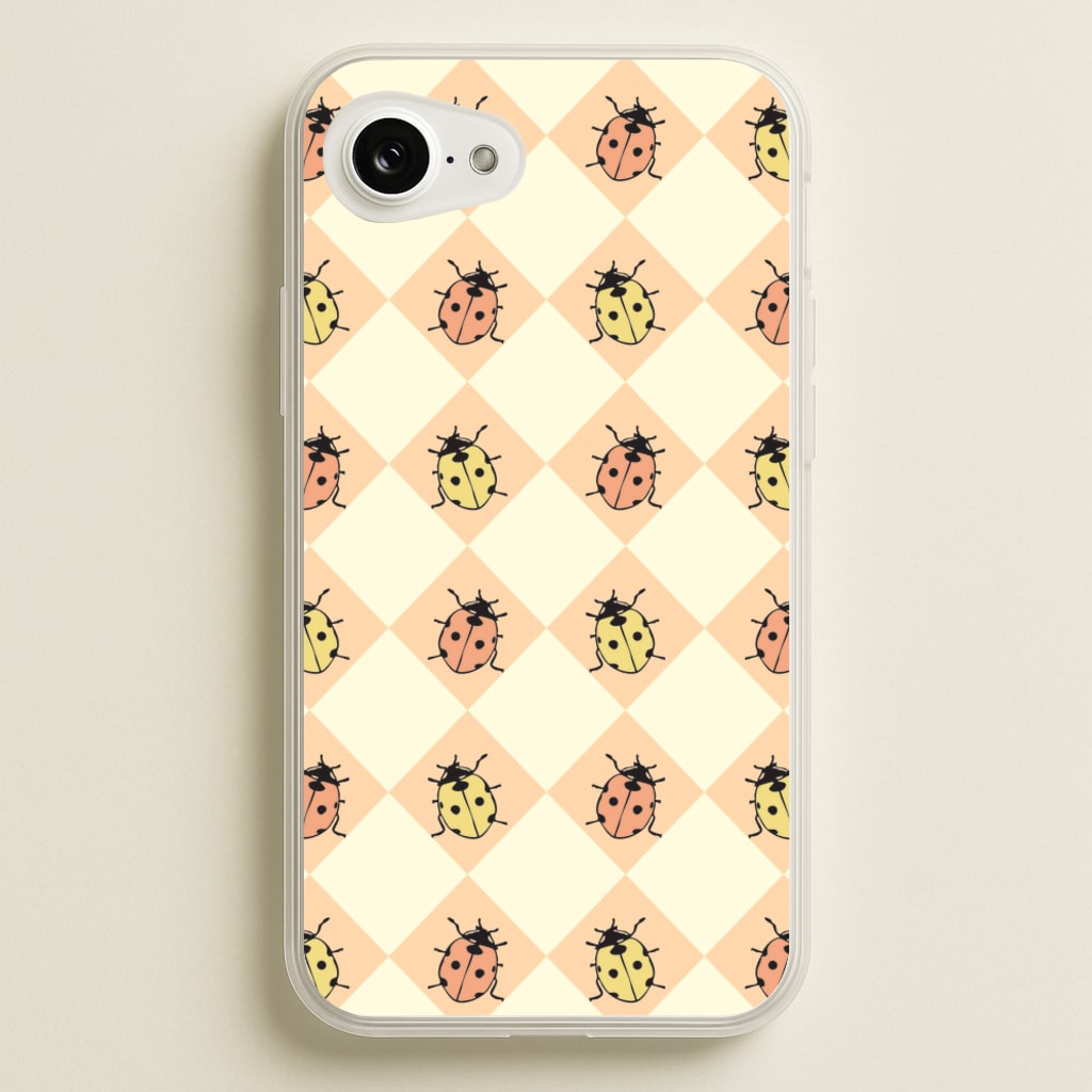 Argyle Ladybugs Pattern  - Patterns Phone Case for iPhone 16e