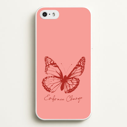 Embrace Change Butterfly  - Patterns Phone Case for iPhone 5 / 5s / SE 2016