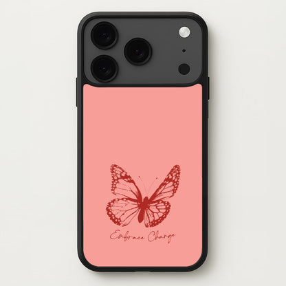 Embrace Change Butterfly Phone Case for iPhone 17 Pro Max