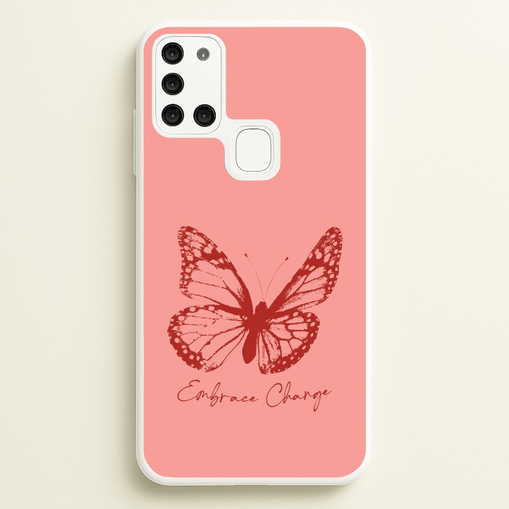 Embrace Change Butterfly  - Patterns Phone Case for Galaxy A21s
