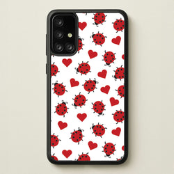 Ladybugs And Hearts Pattern  - Patterns Phone Case for Galaxy A71