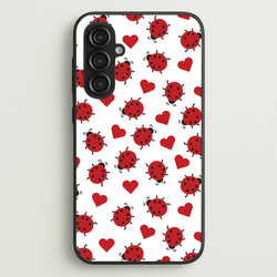 Ladybugs And Hearts Pattern  - Patterns Phone Case for Galaxy S23FE