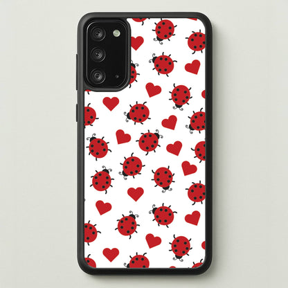 Ladybugs And Hearts Pattern  - Patterns Phone Case for Galaxy Note 20