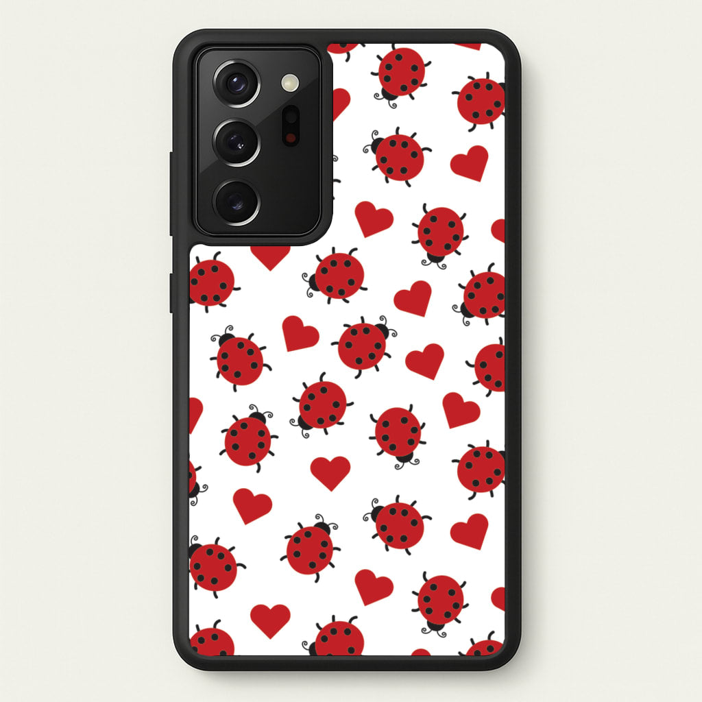 Ladybugs And Hearts Pattern  - Patterns Phone Case for Galaxy Note 20 Ultra