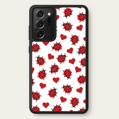Ladybugs And Hearts Pattern  - Patterns Phone Case for Galaxy Note 20 Ultra