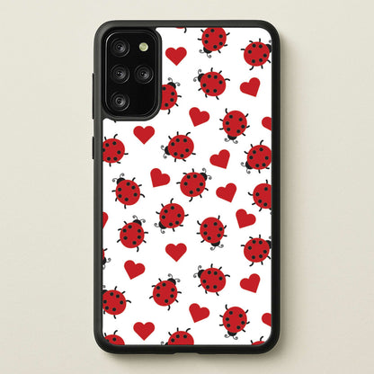 Ladybugs And Hearts Pattern  - Patterns Phone Case for Galaxy S20 Plus