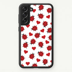 Ladybugs And Hearts Pattern  - Patterns Phone Case for Galaxy S21