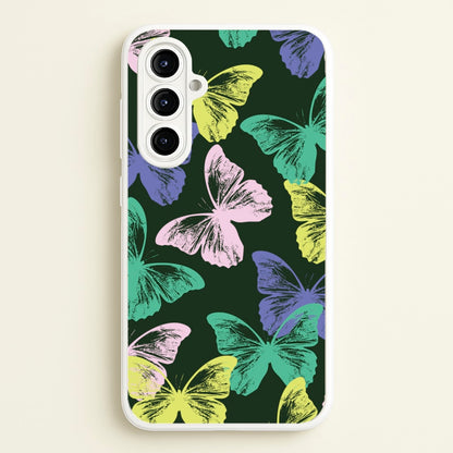 Colourful Butterfly Stamps Pattern  - Patterns Phone Case for Galaxy A16