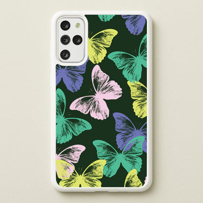 Colourful Butterfly Stamps Pattern  - Patterns Phone Case for Galaxy S20 Plus