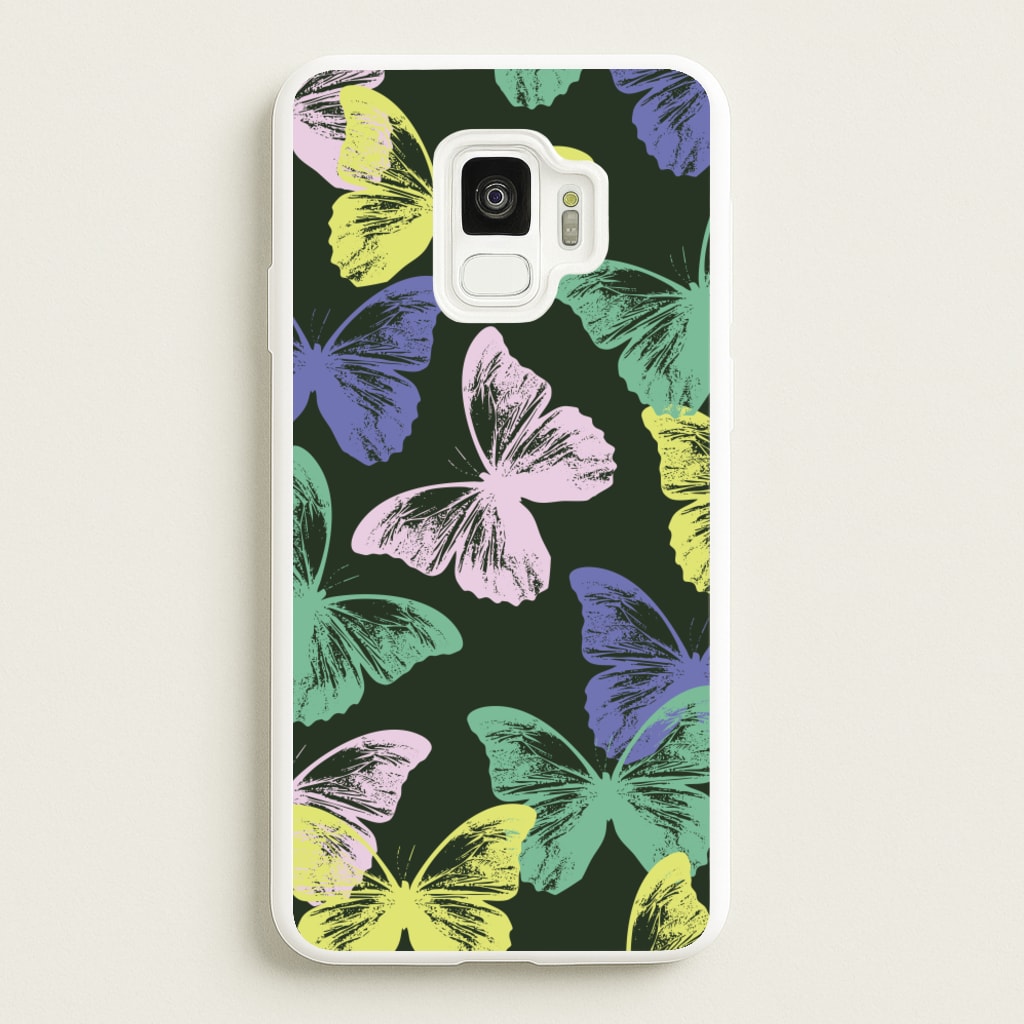 Colourful Butterfly Stamps Pattern  - Patterns Phone Case for Galaxy S9