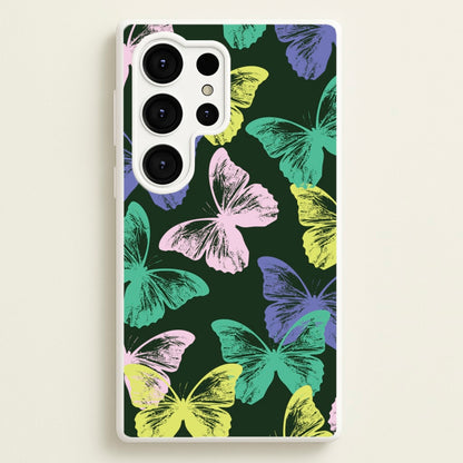 Colourful Butterfly Stamps Pattern  - Patterns Phone Case for Galaxy S25 Ultra