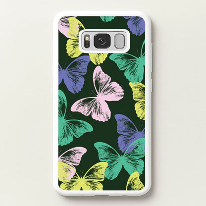 Colourful Butterfly Stamps Pattern  - Patterns Phone Case for Galaxy S8