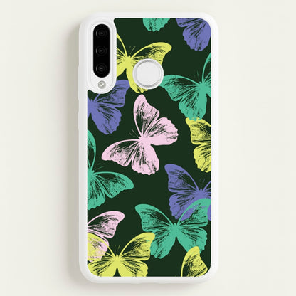 Colourful Butterfly Stamps Pattern  - Patterns Phone Case for Huawei P30 Pro