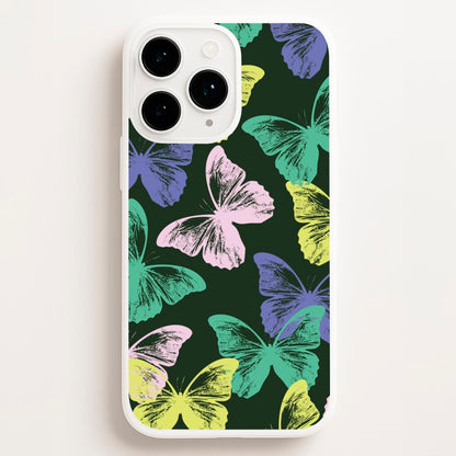 Colourful Butterfly Stamps Pattern  - Patterns Phone Case for iPhone 11 Pro
