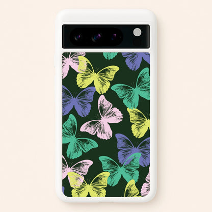 Colourful Butterfly Stamps Pattern  - Patterns Phone Case for Google Pixel 8 Pro