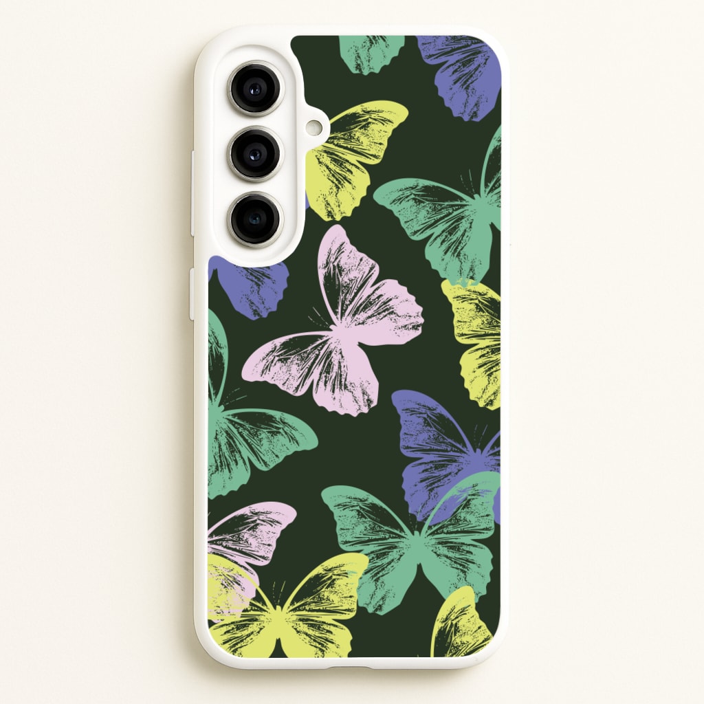 Colourful Butterfly Stamps Pattern  - Patterns Phone Case for Galaxy A56